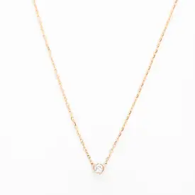 Gold Barely-There Diamond Necklace