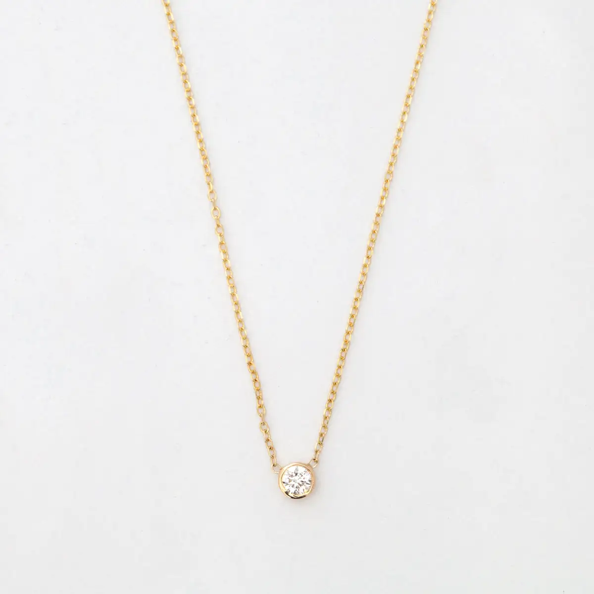 Gold Medium Barely-There Diamond Necklace