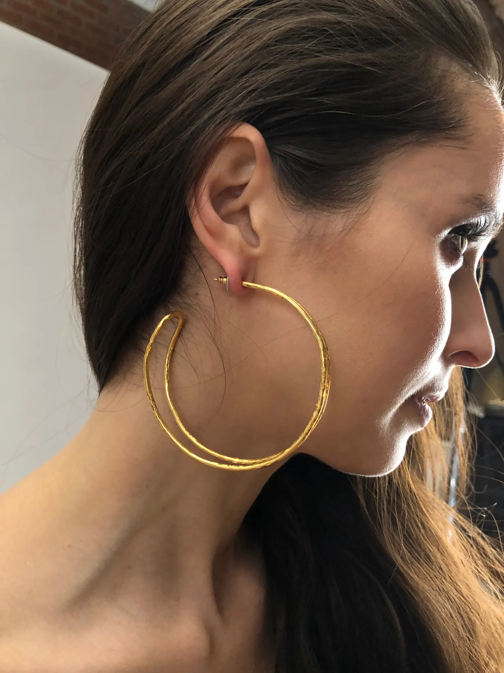 Gold Mimi Hoop Earrings