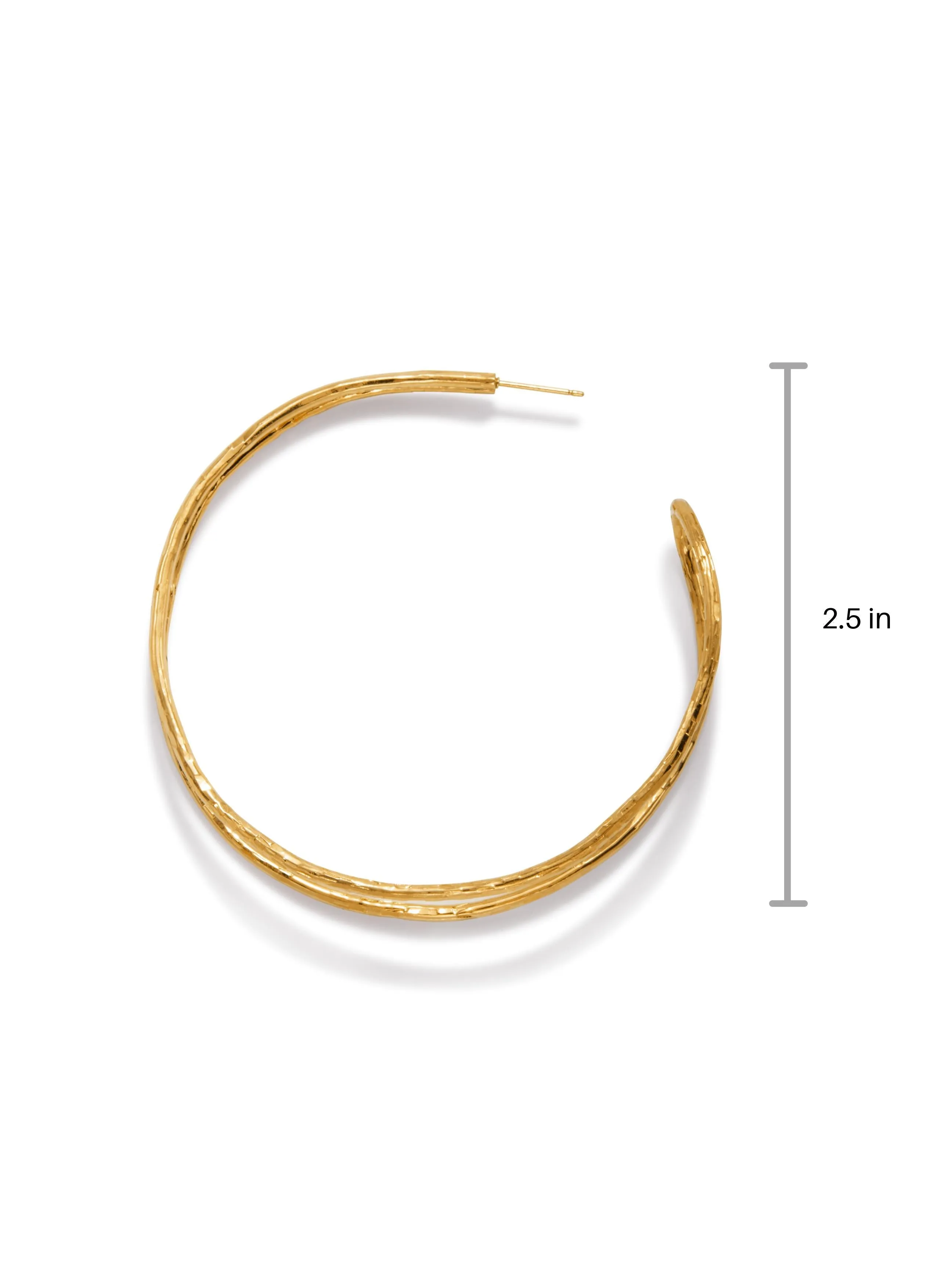 Gold Mimi Hoop Earrings