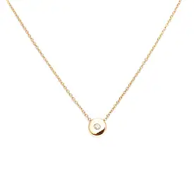 Gold Nugget Diamond Necklace