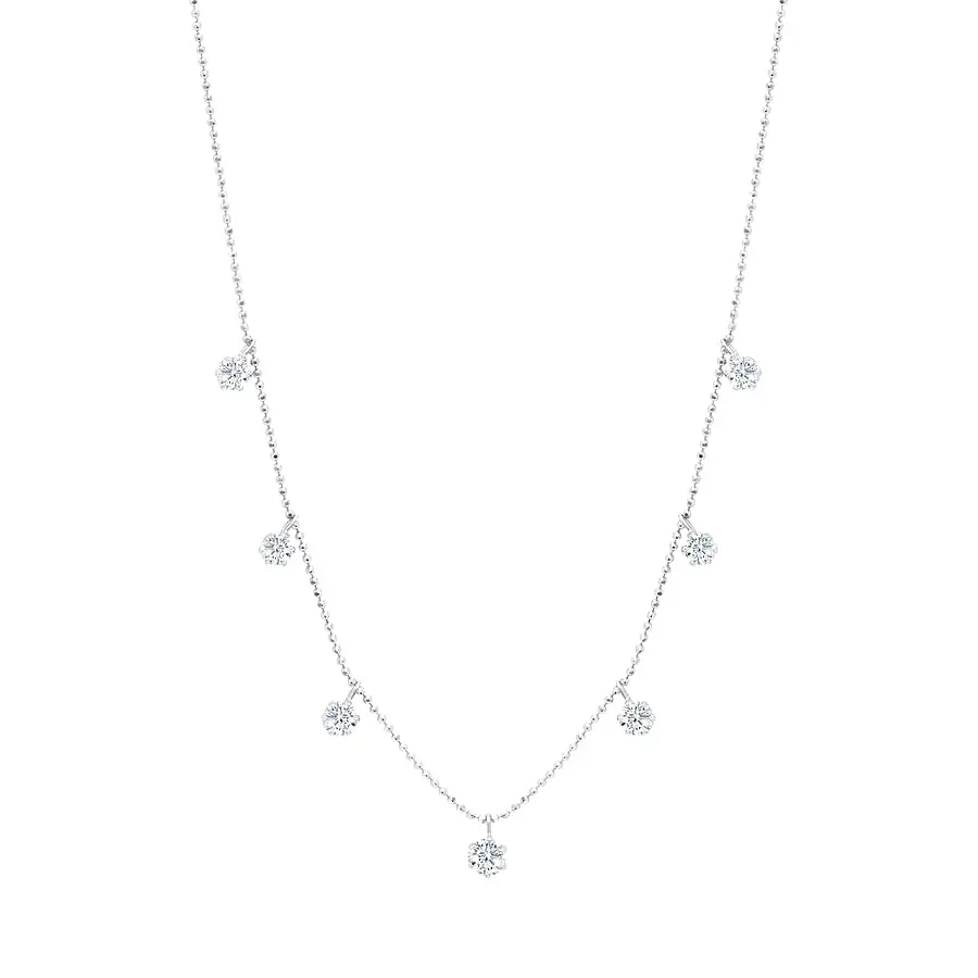 Graziela Medium Floating Diamond Necklace