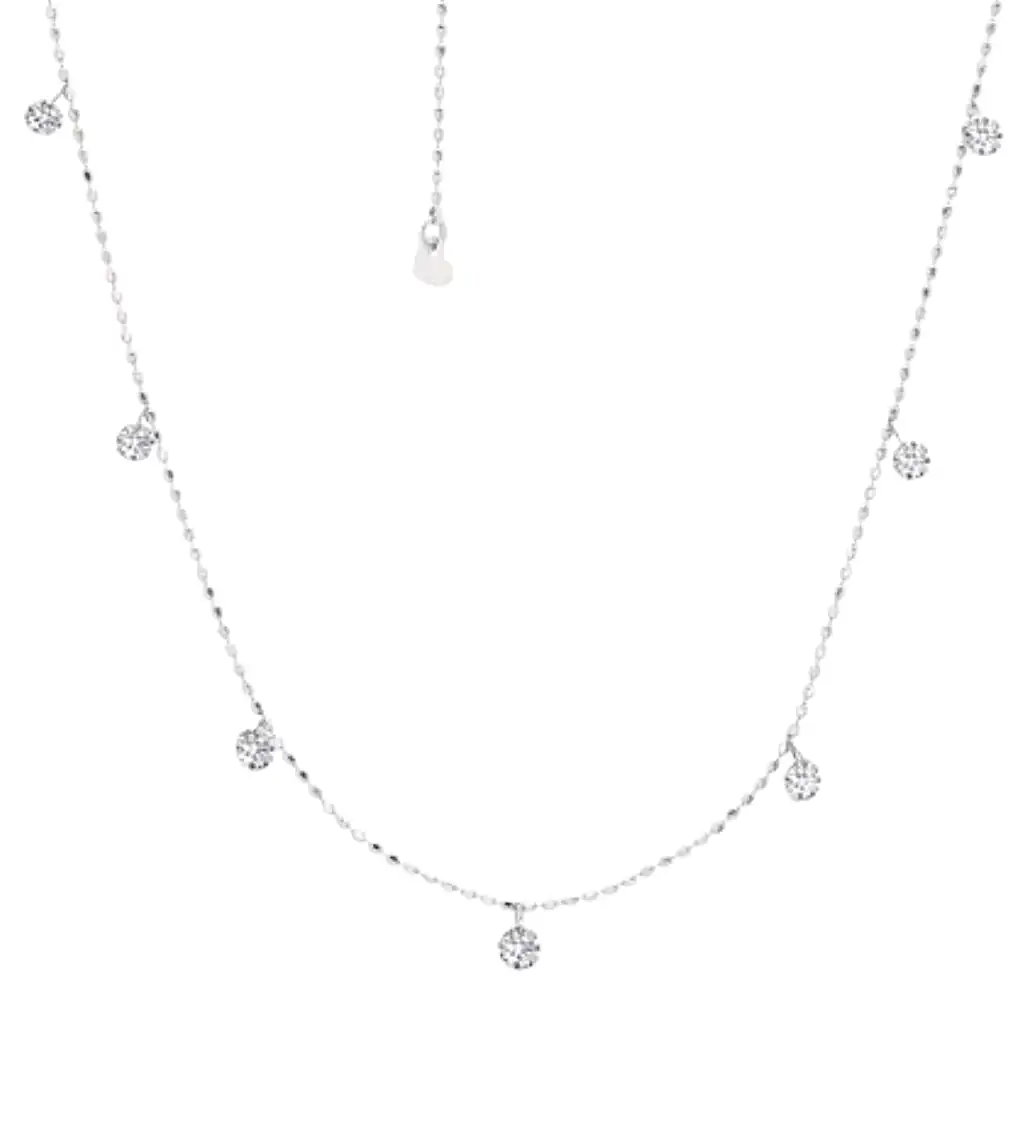 Graziela Tiny Floating Diamond Necklace