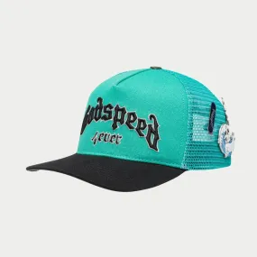 GS FOREVER TRUCKER HAT (TURQUOISE/BLACK)