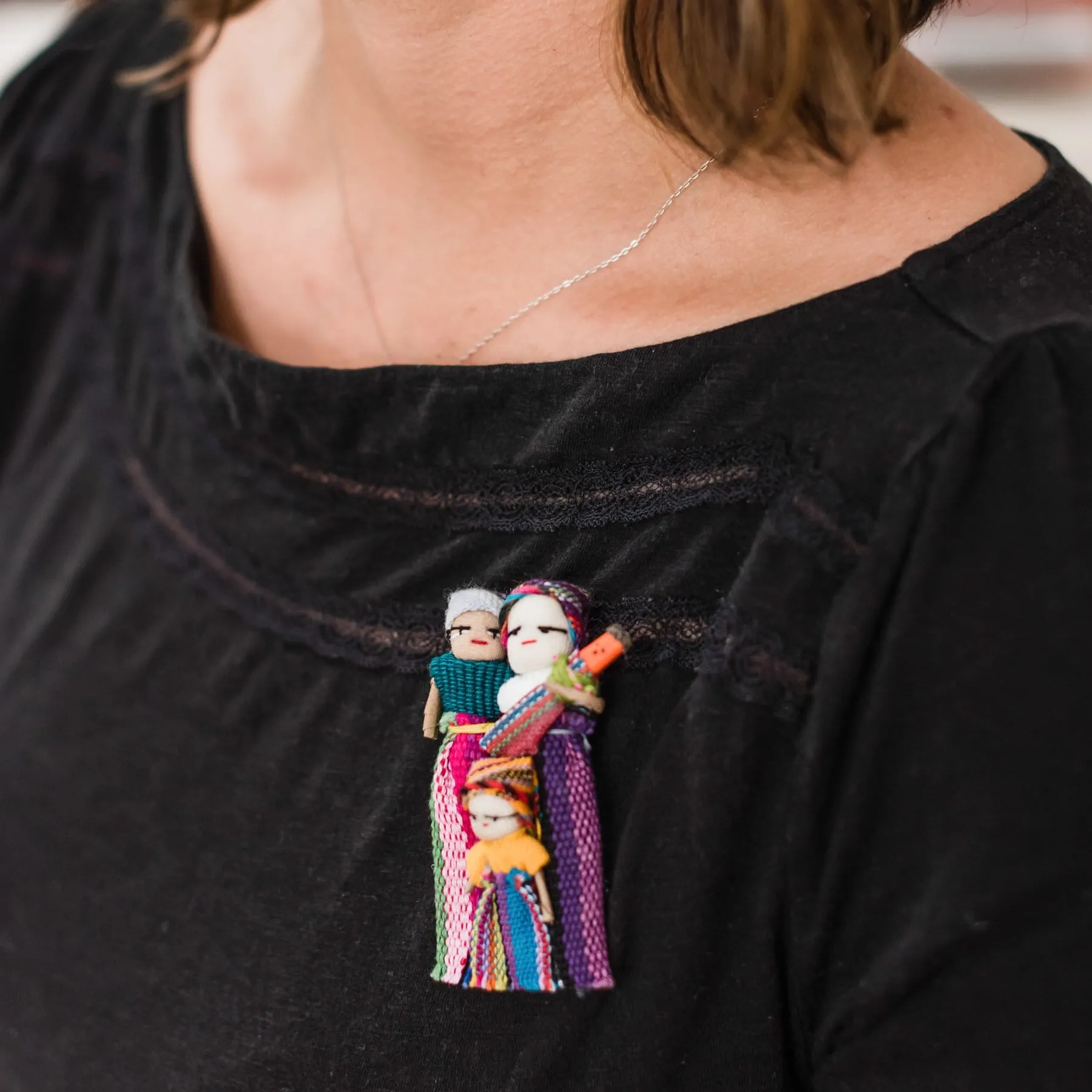 Guatemalan Migrant Family Pin