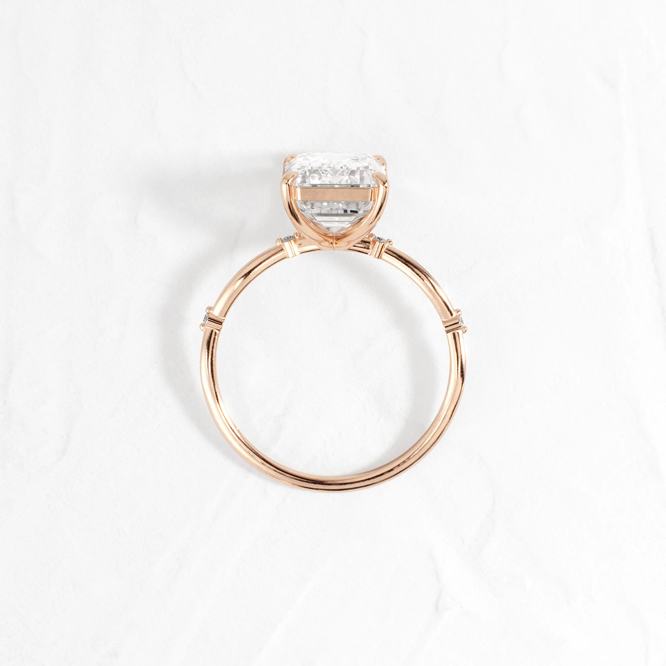 Hillside Ring, Emerald Cut