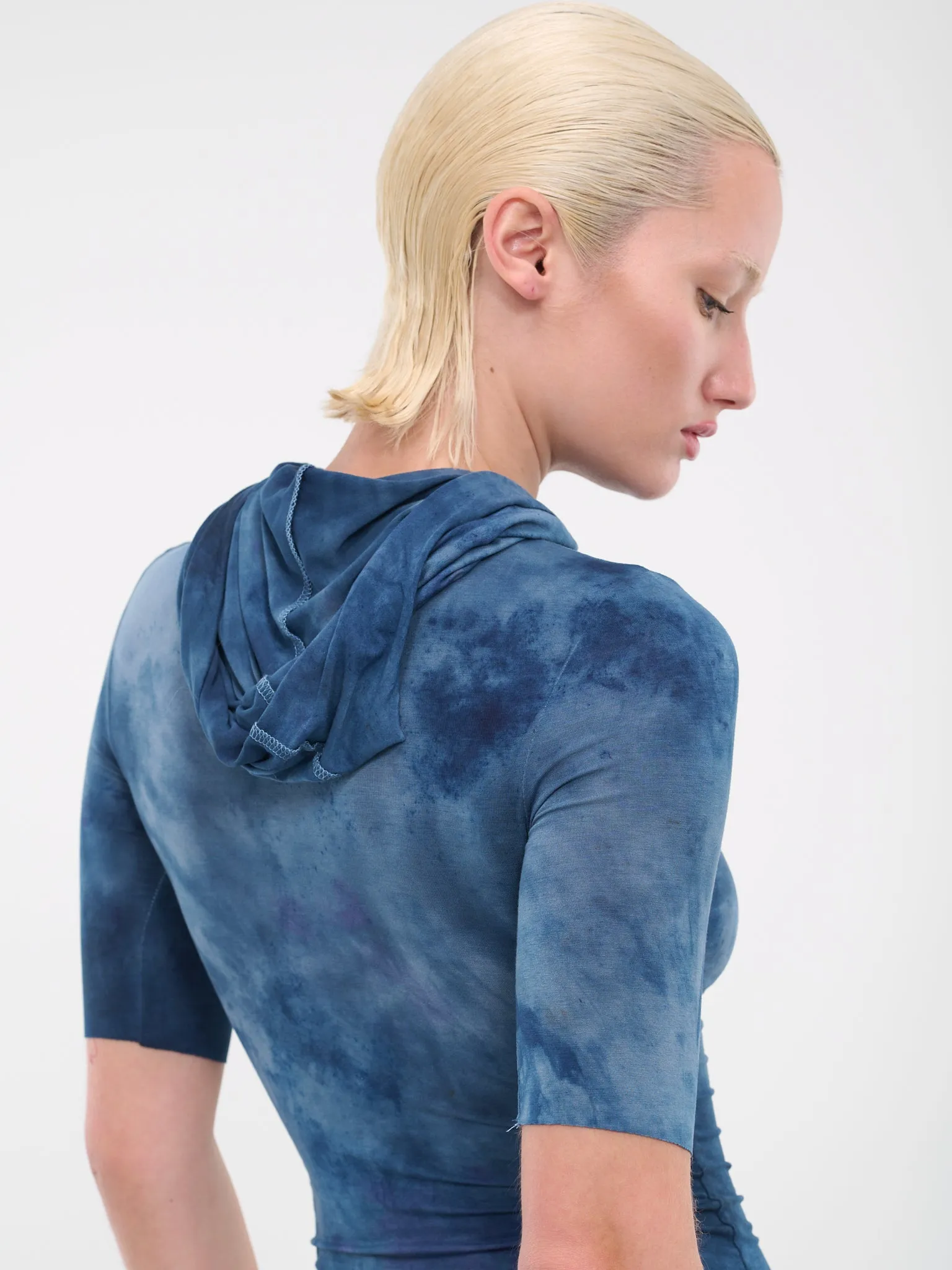 Hooded Top (DFSS23T02-TIE-DYE-BLUE)