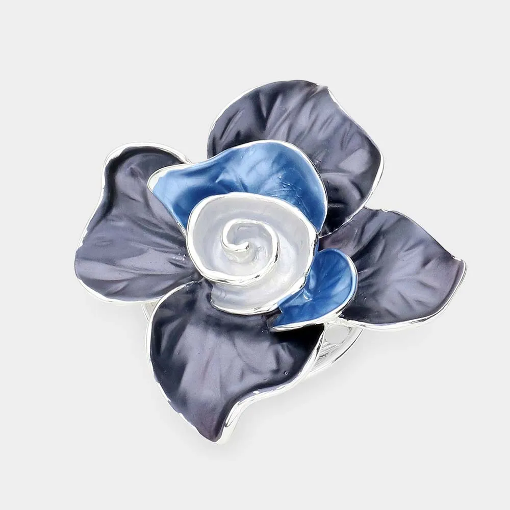 iLLASPARKZ Colored Metal Flower Magnetic Brooch