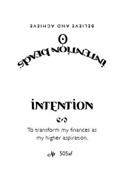 Intention Bracelet: To Transform My Finances as My Higher Aspiration