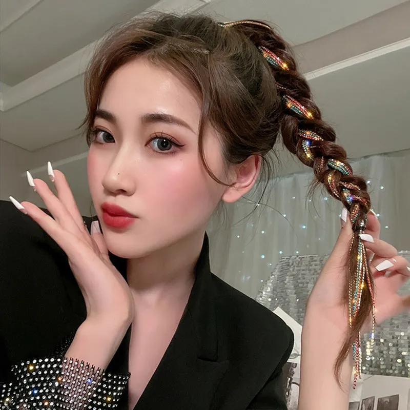 Irene Rhinestone Tassel Hair Clip