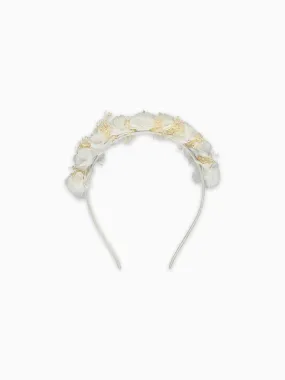 Ivory Iria Flower Girl Headband