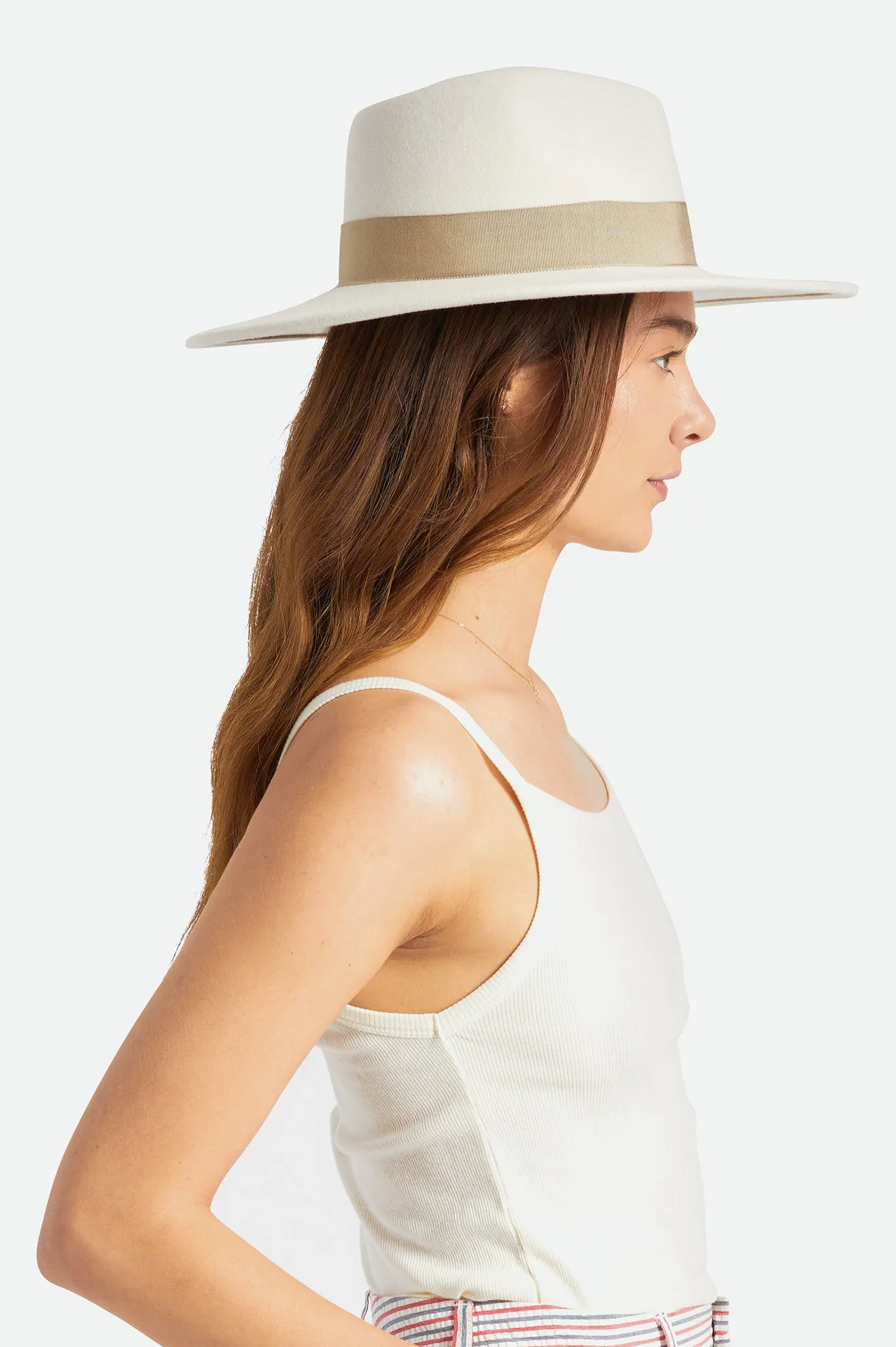 Joanna Felt Hat - Dove/Khaki