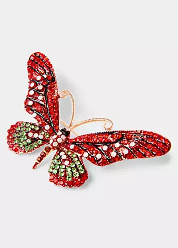 Joe Browns Diamanté Sparkle Butterfly Brooch | Grattan