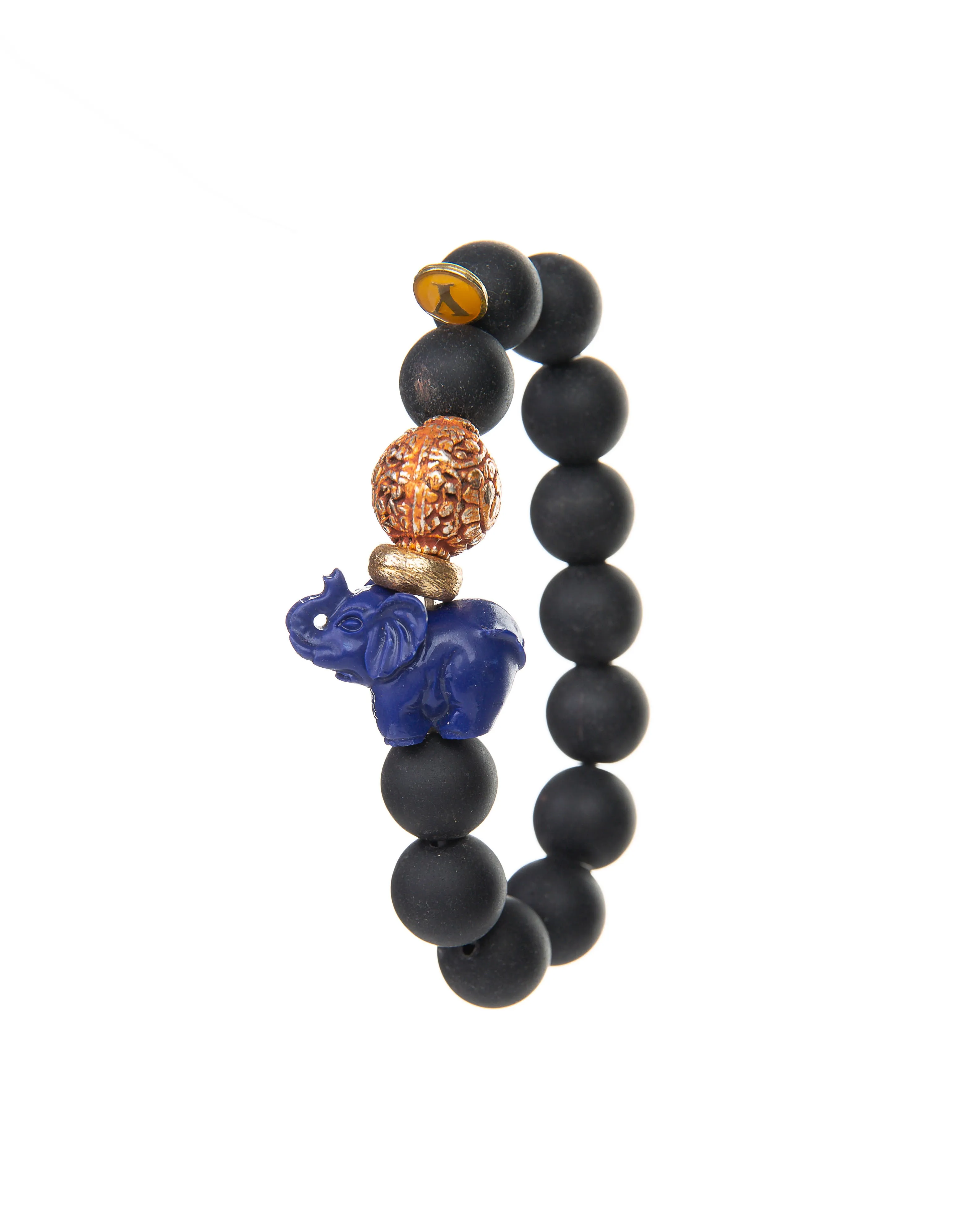 Joy Bracelet (Black Lava Elephant Bracelet)