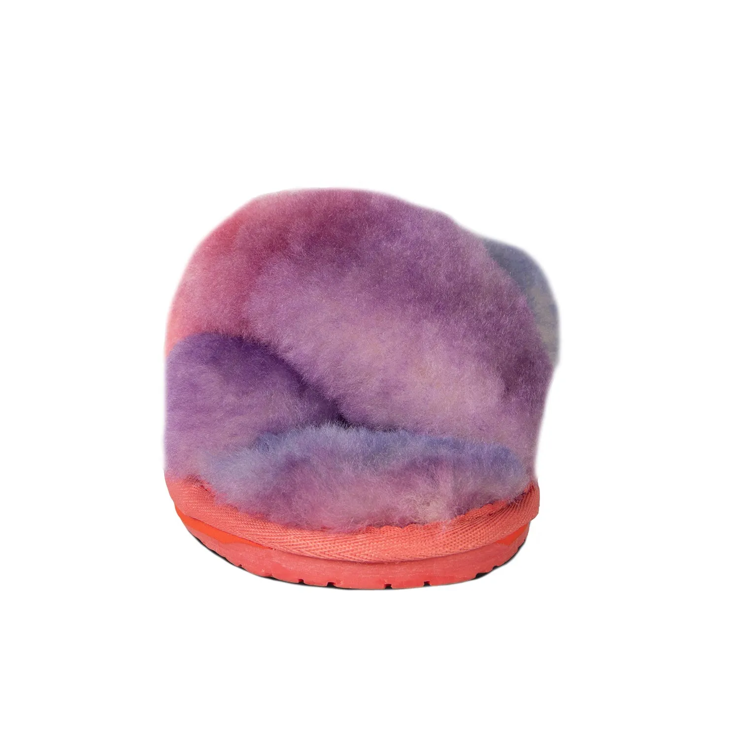 Ladies Duo-Tone Emma Sheepskin Slipper Tie/Dye