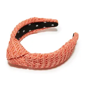 Lele Sadoughi Raffia Knotted Headband, Apricot