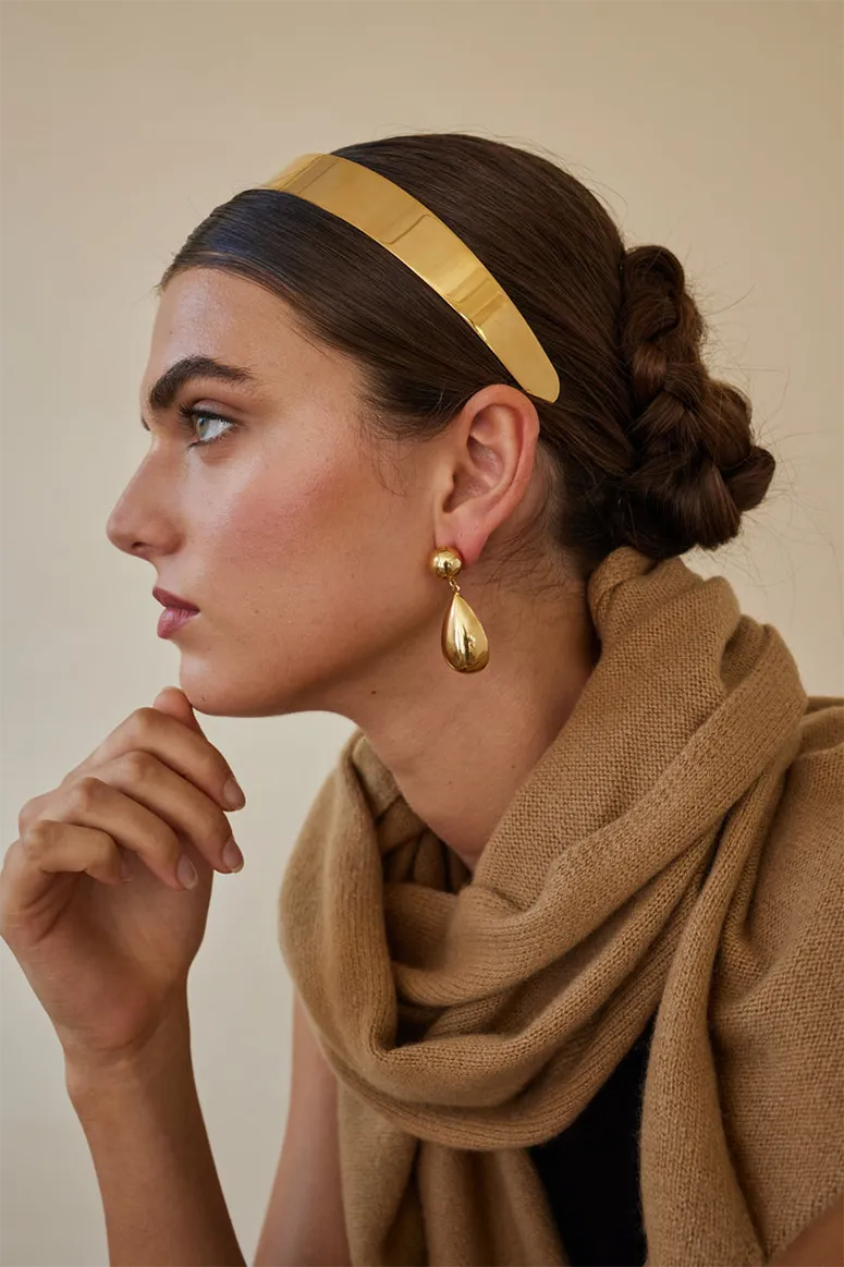 Lelet NY - Liv Petite Metal Headband - Gold