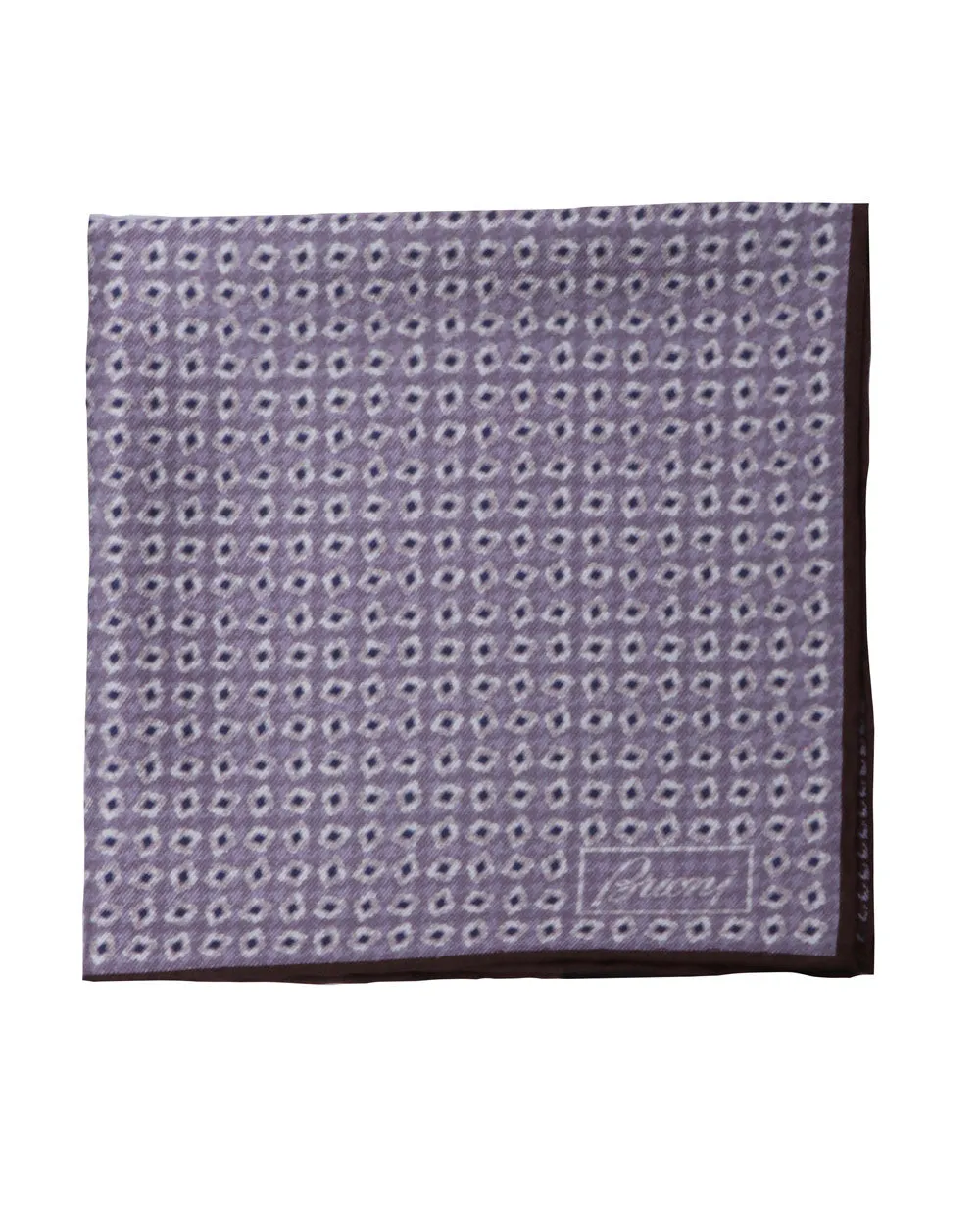 Lilac and Coffee Pocket Square