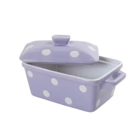 Lilac Butter Dish with lid