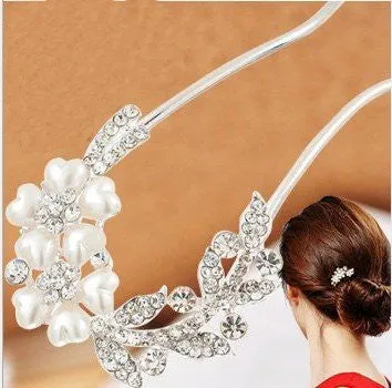 Lovely Vintage Women Headwear Jewelry Crystal Hair Clips Hairpins For Hair Clip Beauty Tools