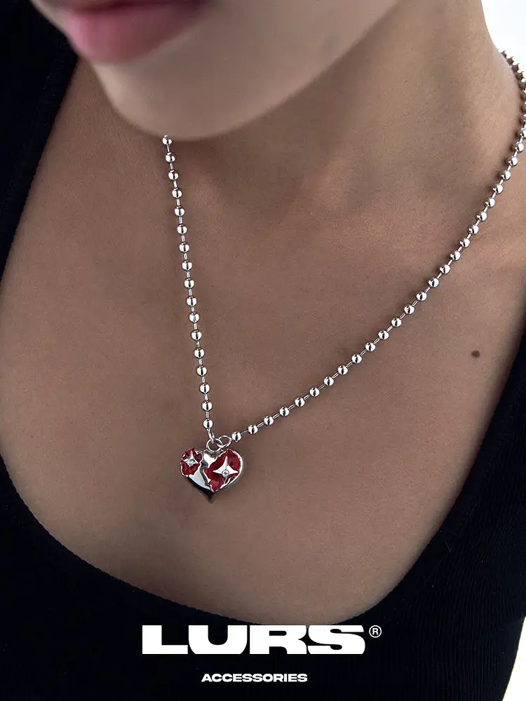 LURS Wounded Heart-Encrusted Diamond Necklace