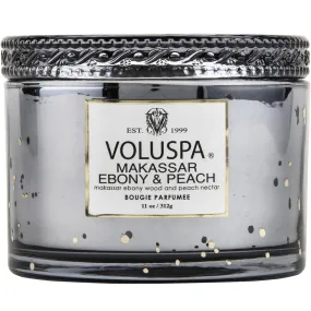 MAKASSAR EBONY AND PEACH - Corta Maison Candle with Lid