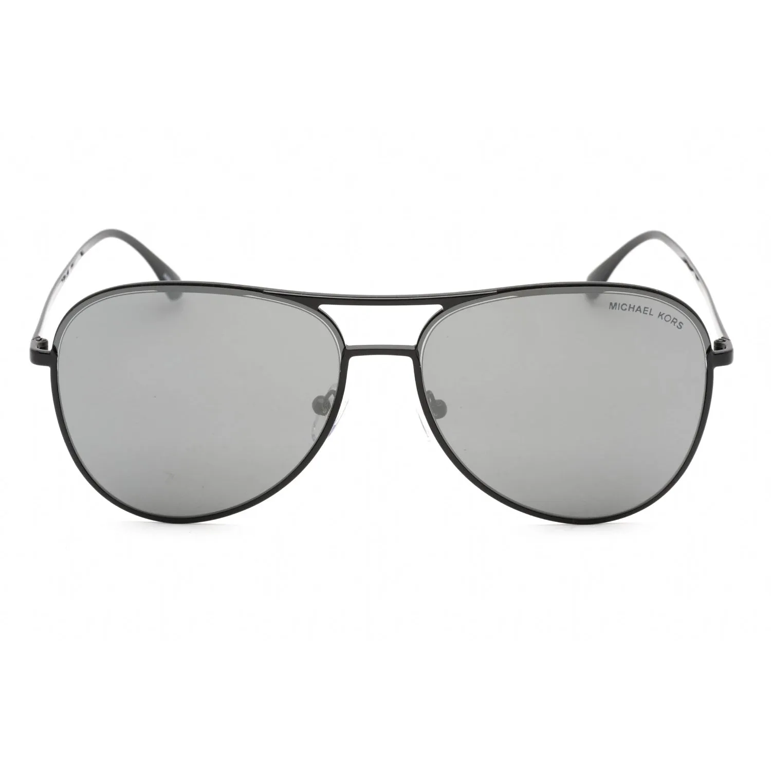 Michael Kors 0MK1089 Sunglasses Shiny Black / Dark Grey Mirror