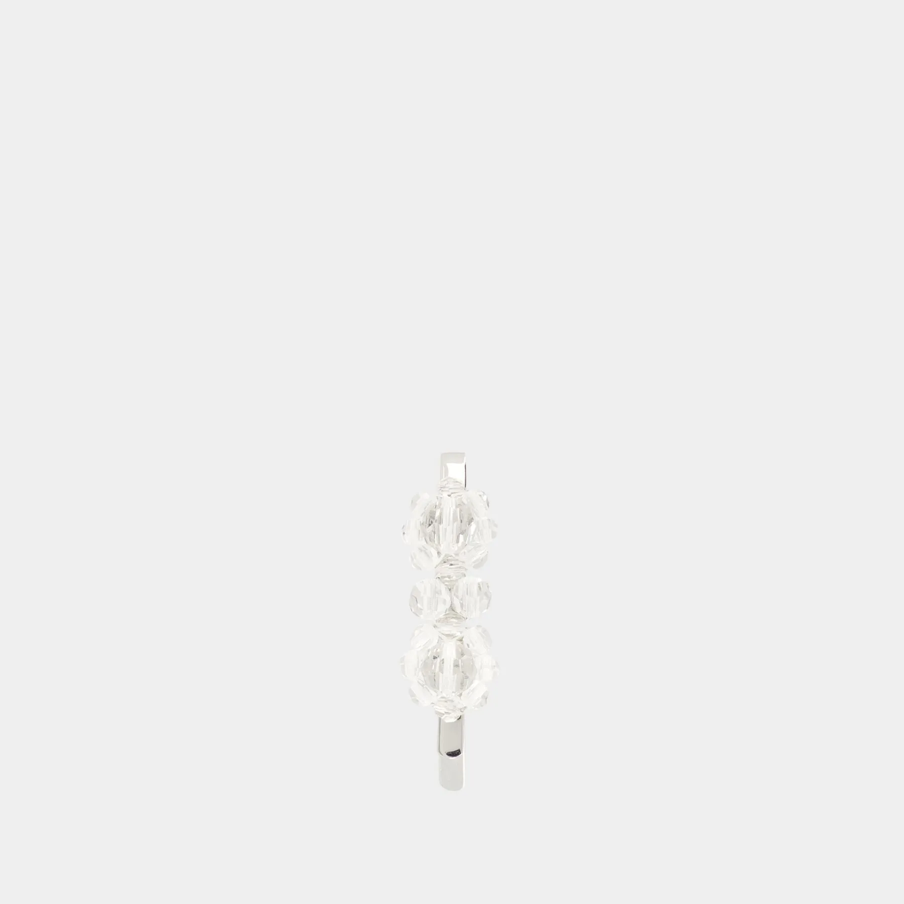 Mini Flower Hair Clip  - Simone Rocha - Crystal - White