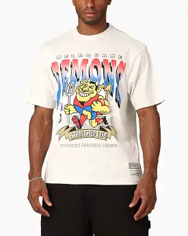 Mitchell & Ness Melbourne Demons Character T-Shirt Silver Marle