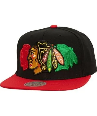 Mitchell & Ness Men's NHL Chicago Blackhawks Soul Triple Up Snapback Hat