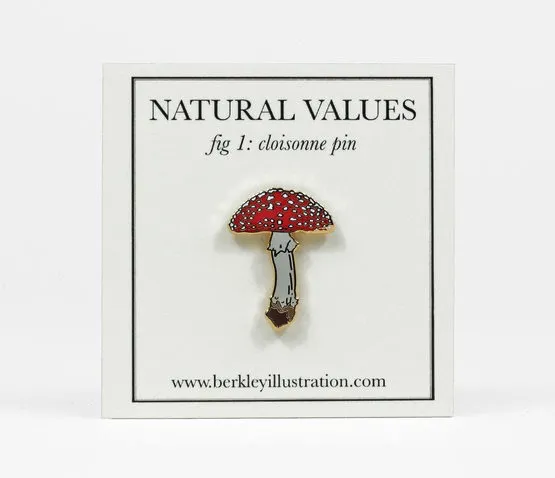 Mushroom Enamel Pin