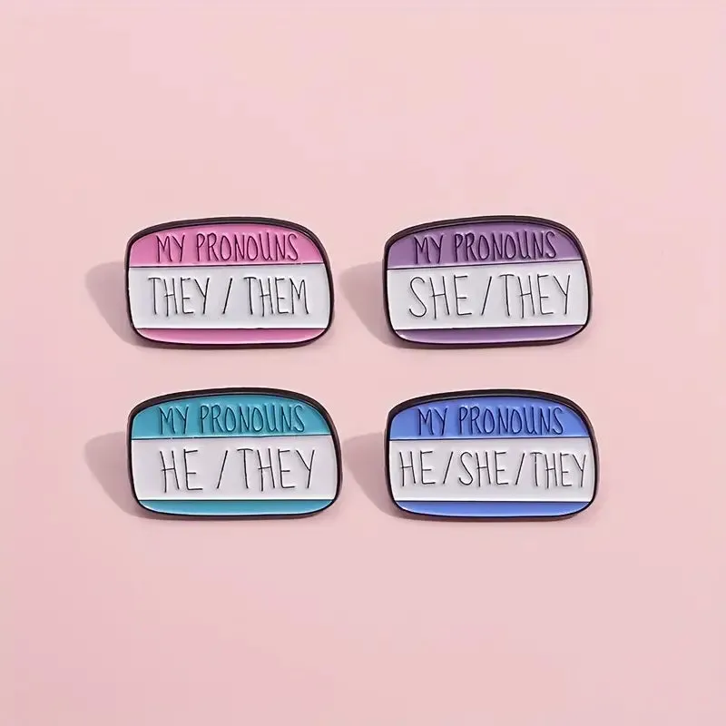 My Pronouns They Them Enamel Pin (E012)