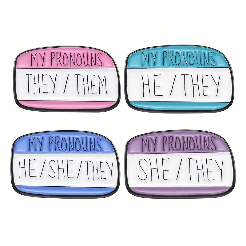 My Pronouns They Them Enamel Pin (E012)