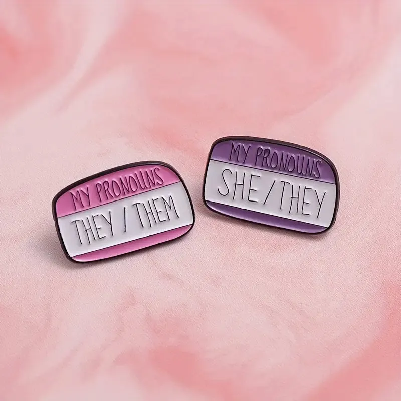 My Pronouns They Them Enamel Pin (E012)