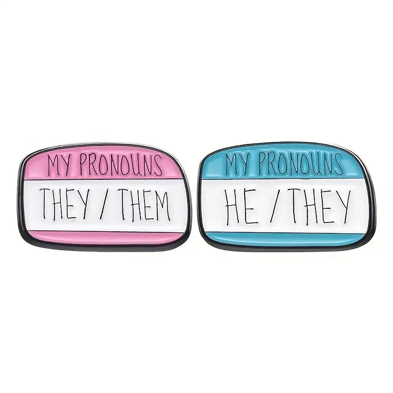 My Pronouns They Them Enamel Pin (E012)