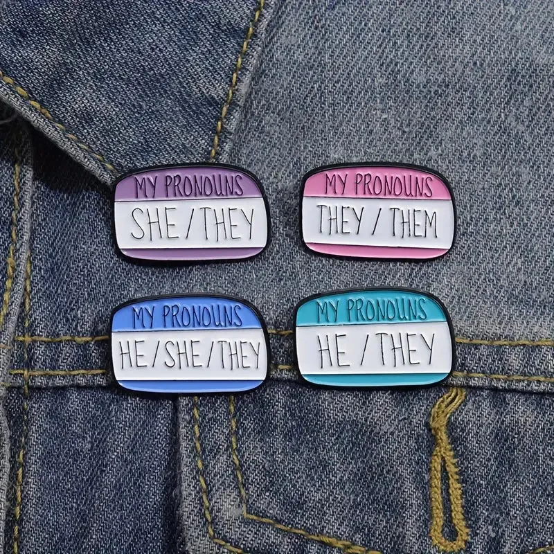 My Pronouns They Them Enamel Pin (E012)