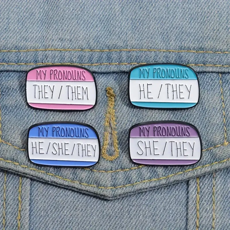 My Pronouns They Them Enamel Pin (E012)