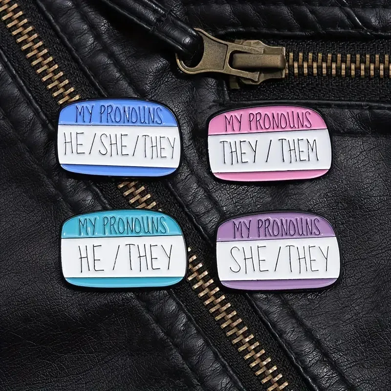 My Pronouns They Them Enamel Pin (E012)