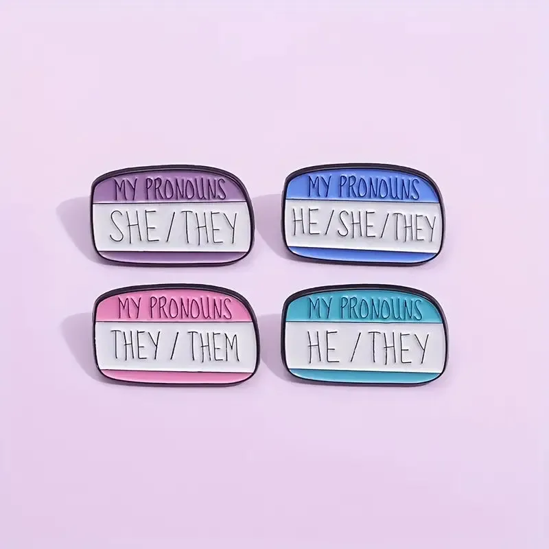 My Pronouns They Them Enamel Pin (E012)