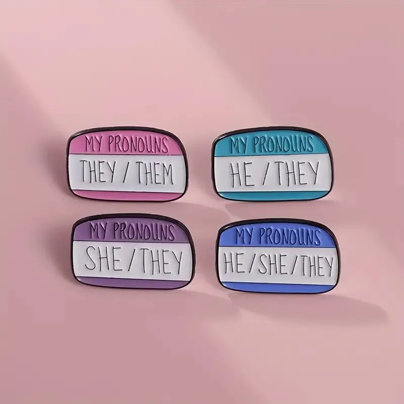 My Pronouns They Them Enamel Pin (E012)