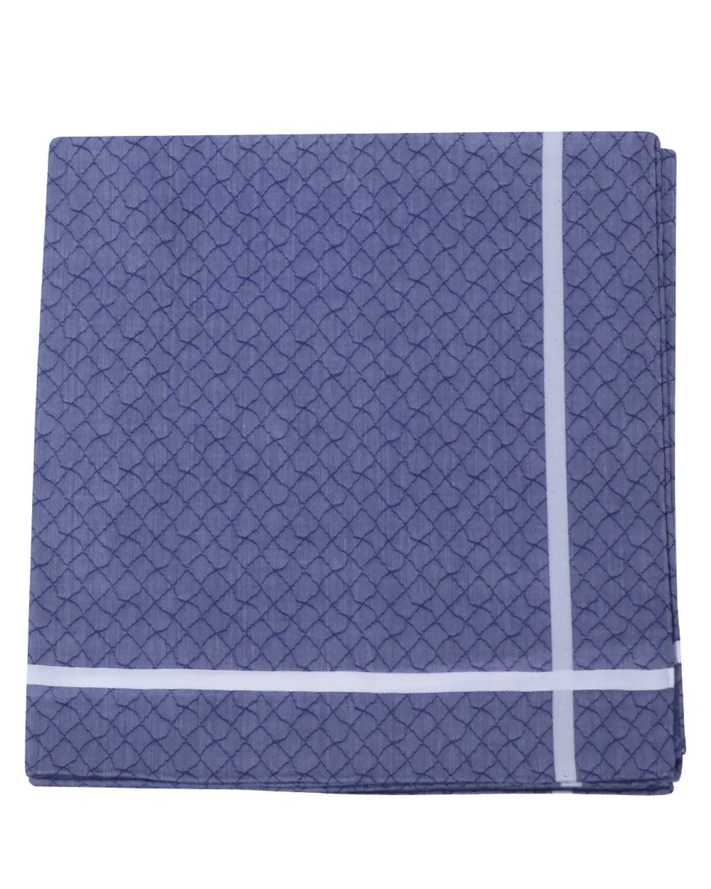 Navy Jacquard Pocket Square