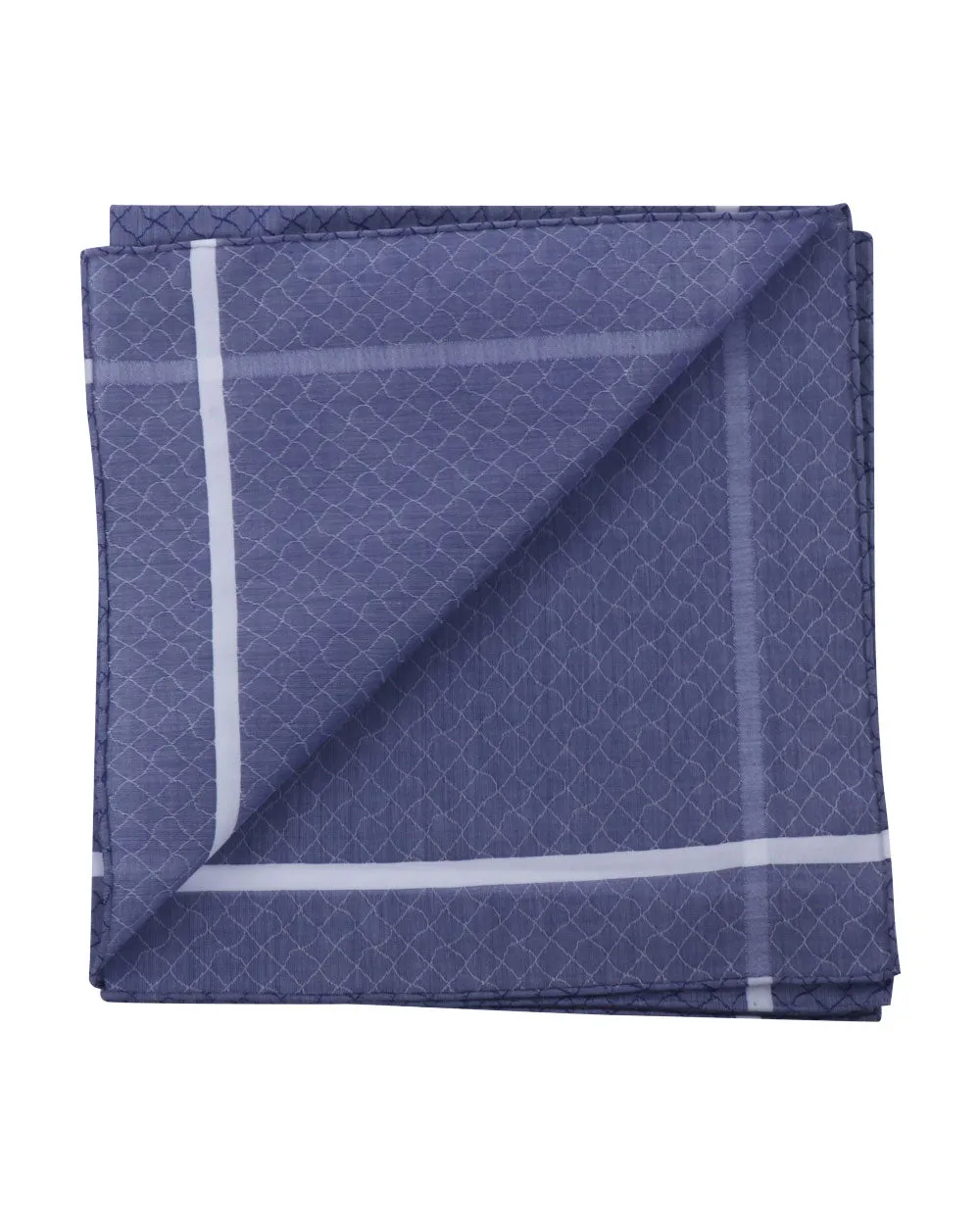 Navy Jacquard Pocket Square