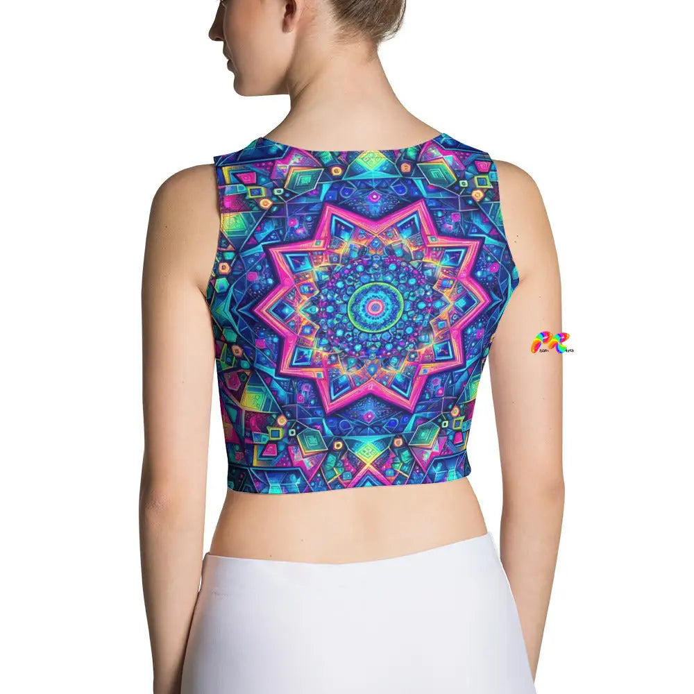 Neon Mandala Crop Top