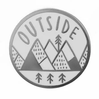 Outside Medallion Enamel Pin