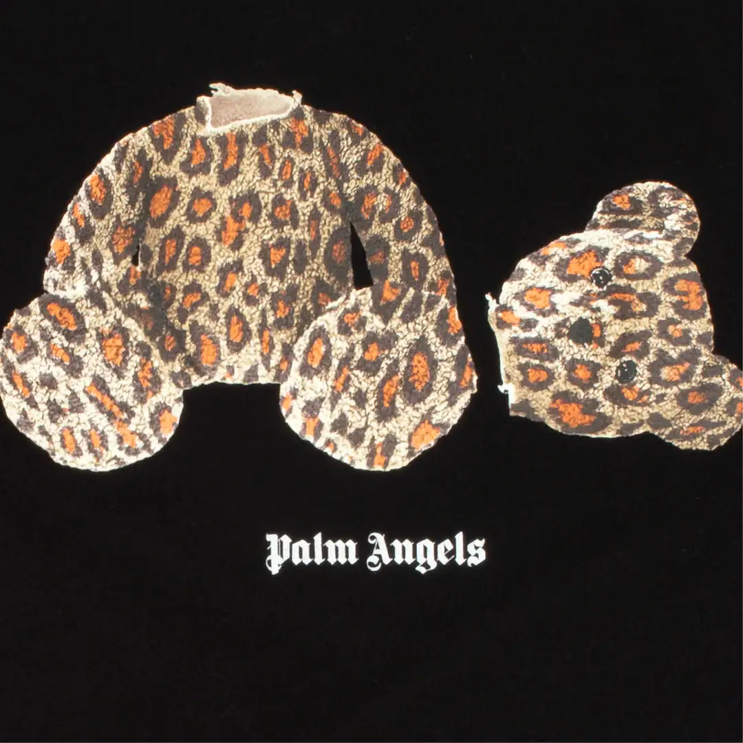 PALM ANGELS Kill The Bear Leopard Tee Black