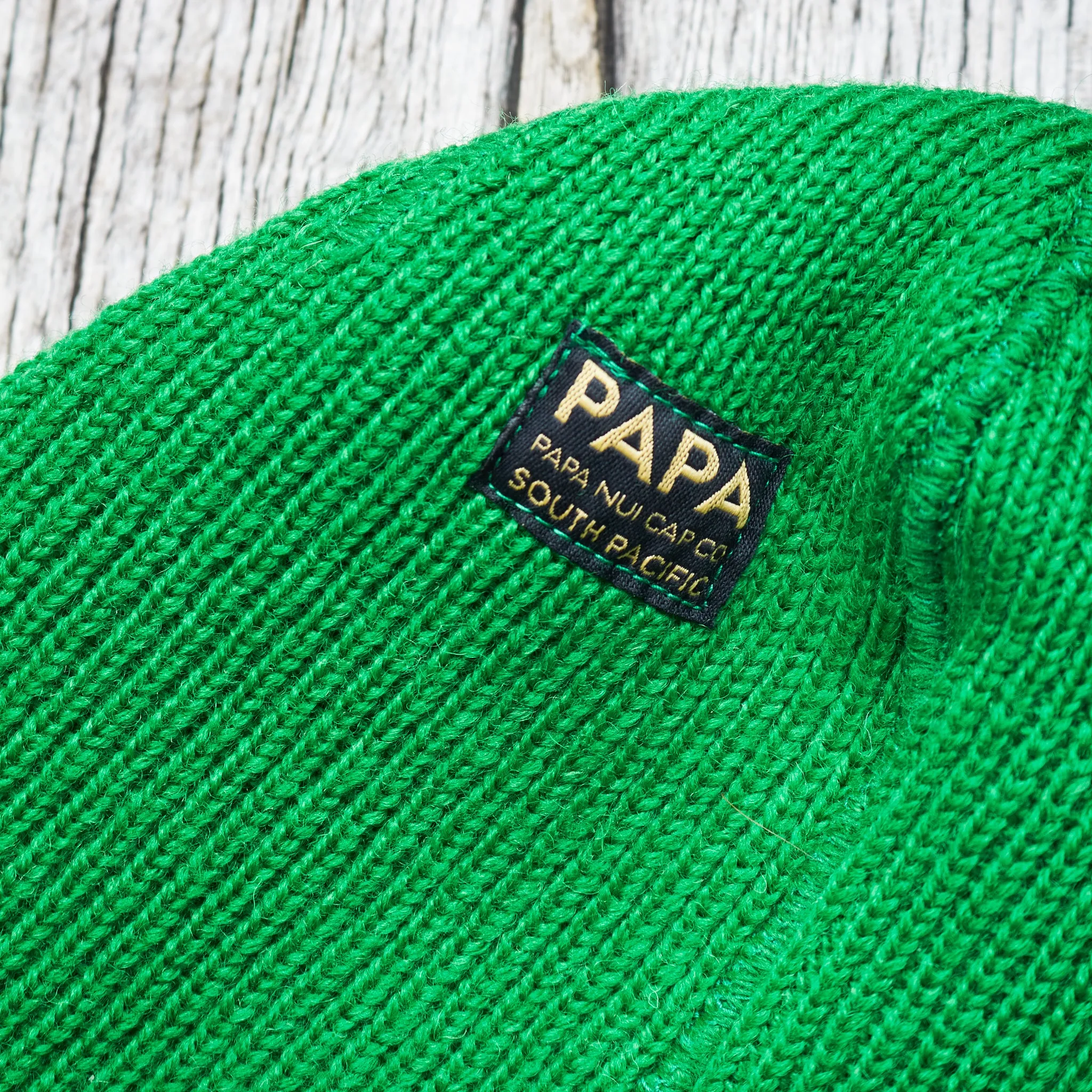 Papa Nui Cap Co. General Issue Operation Deep Freeze Wool Watch Cap Green