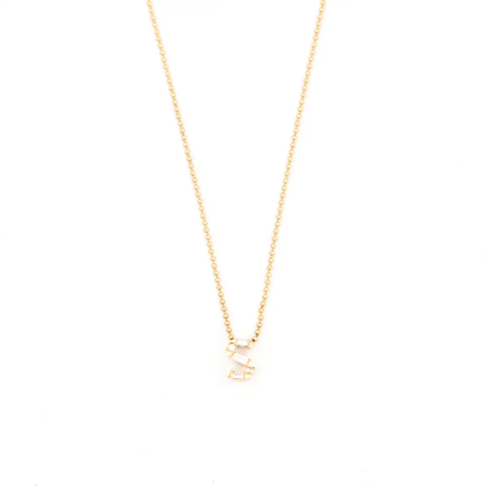 Personalized Initial Diamond Necklace