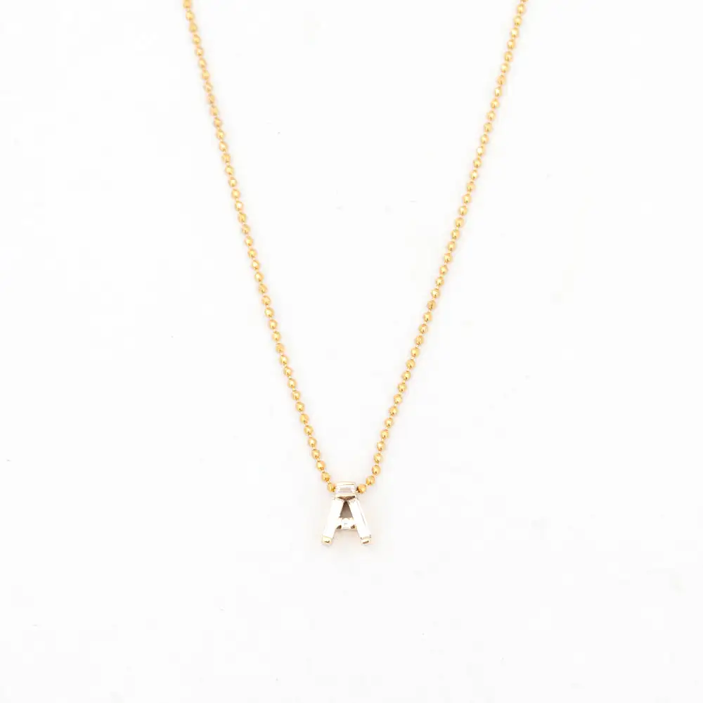 Personalized Initial Diamond Necklace