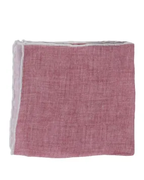 Pink Linen Pocket Square