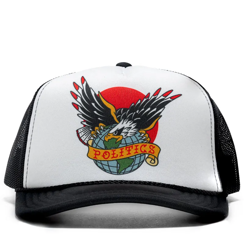 Politics Eagle Trucker Hat - Black